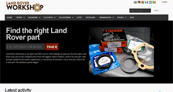 Desktop Screenshot of landroverworkshop.com